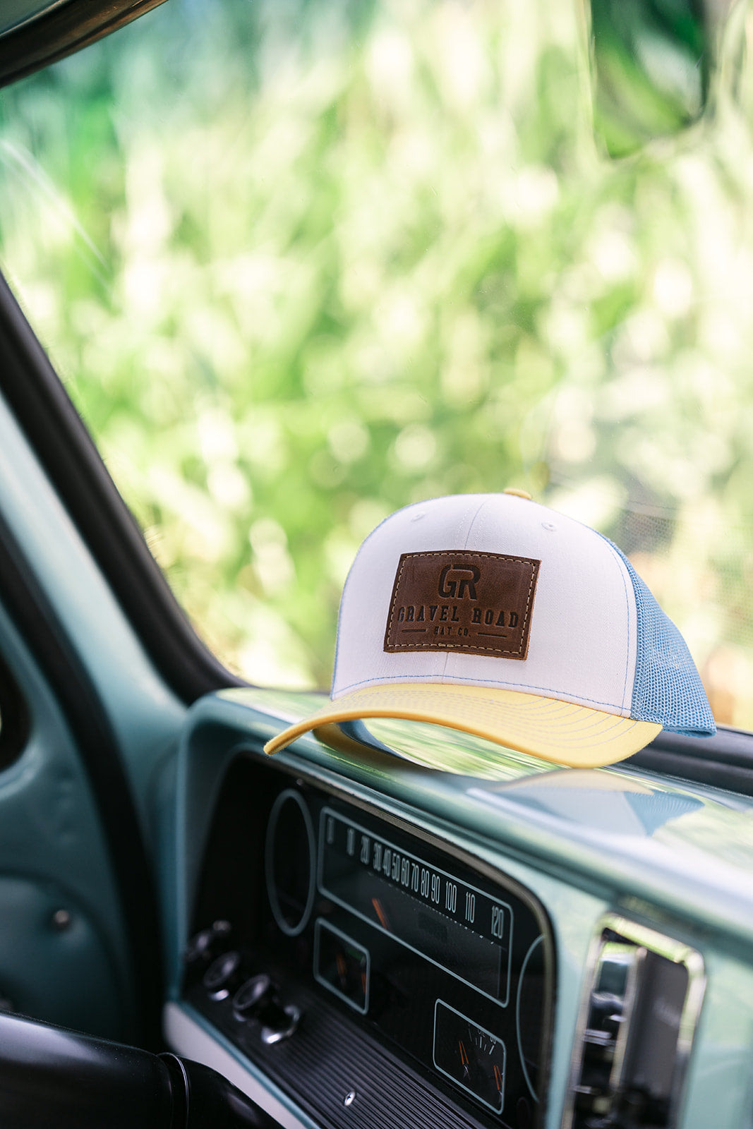 Snapback Debossed Leather Patch Hat