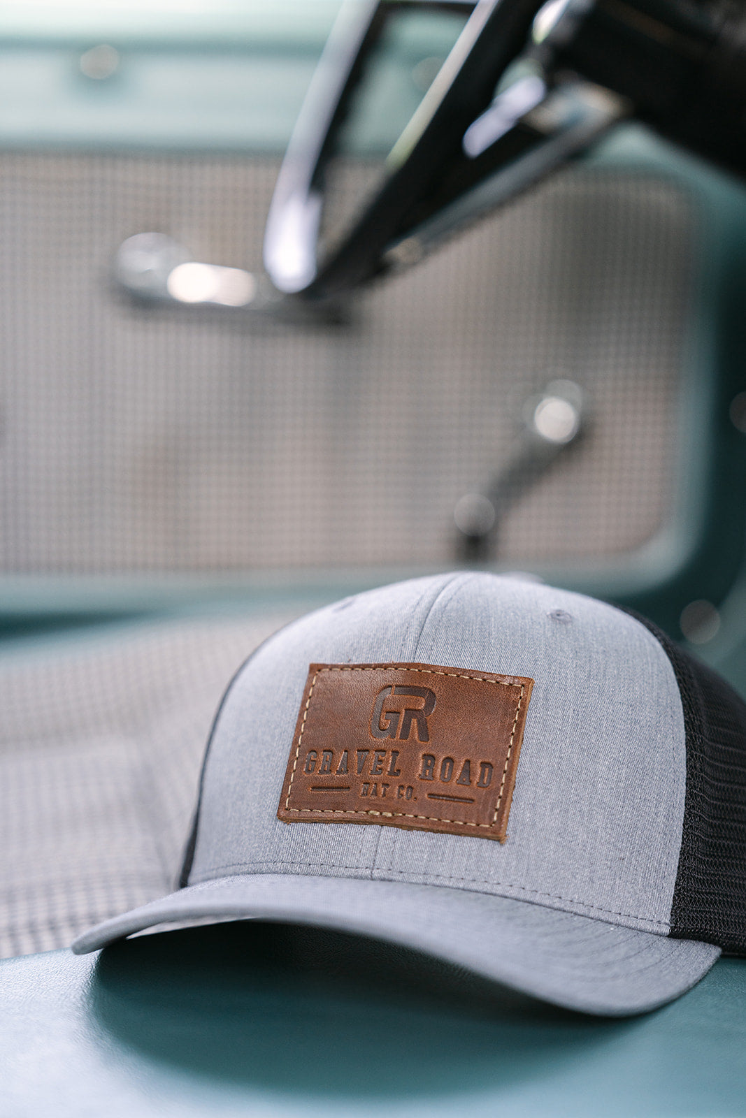 Snapback Flexfit Debossed Leather Patch Hat