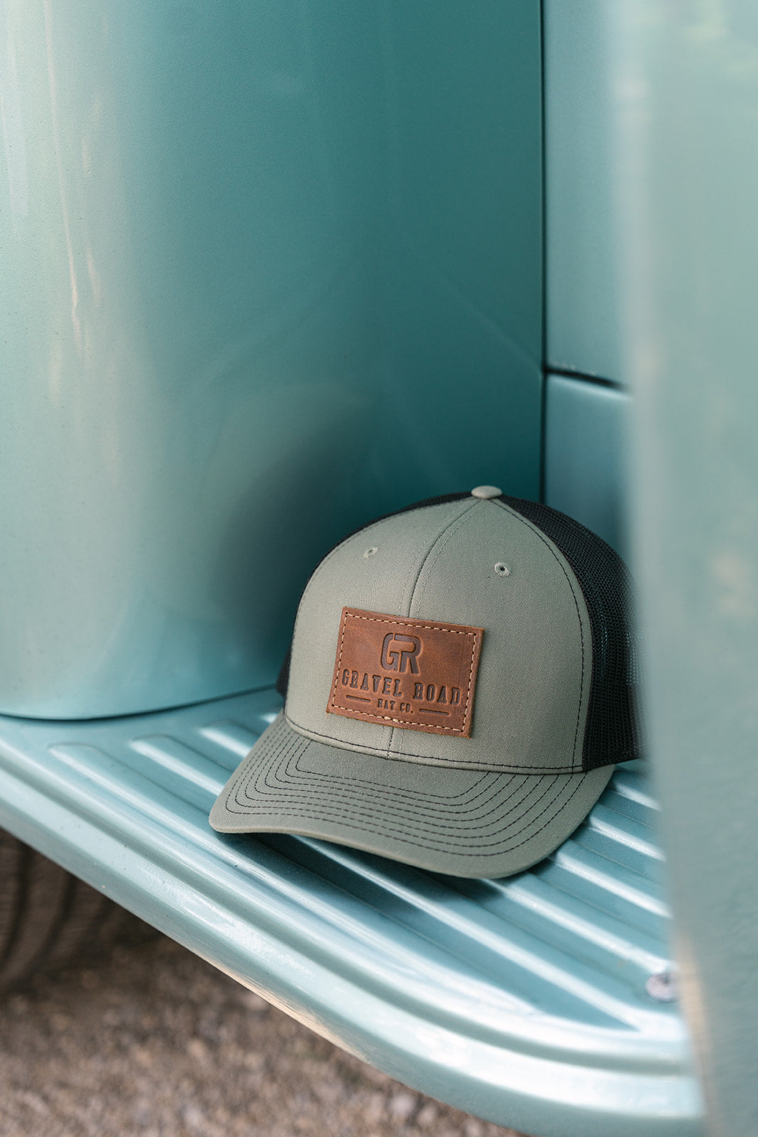 Snapback Debossed Leather Patch Hat