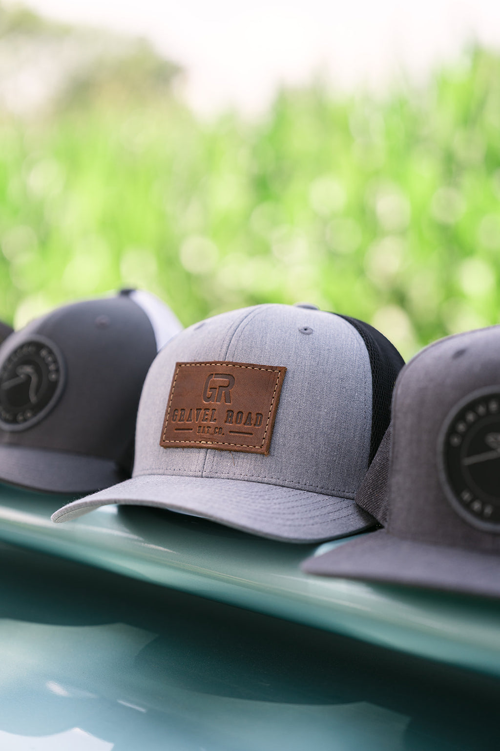 Snapback Flexfit Debossed Leather Patch Hat