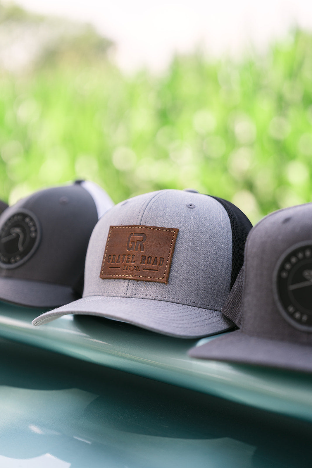 Snapback Flexfit Debossed Leather Patch Hat